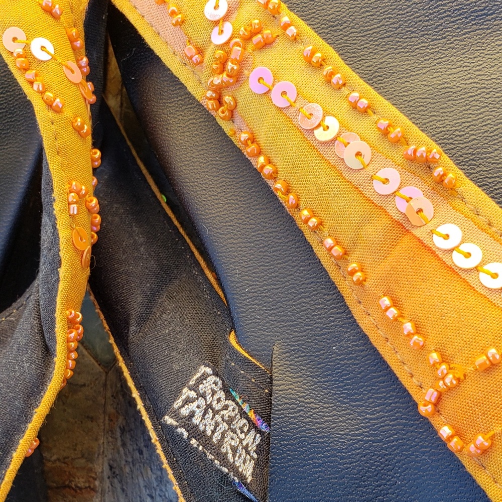 Perfect Condition Sequin & Bead Island Sandals - image 6